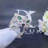 Custom Jewelry Cartier Panthère De Cartier Ring in 18K White Gold and  emeralds, onyx, diamonds N4722400