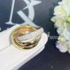 Custom Jewelry Cartier Trinity Ring Classic medium model B4038900 -Width 4 mm