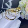 Custom Jewelry Cartier Trinity Ring Classic medium model B4038900 -Width 4 mm