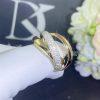 Custom Jewelry Cartier Trinity Ring Classic medium model B4038900 -Width 4 mm