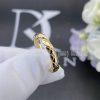 Custom Jewelry Chanel Coco Crush Ring Quilted Motif,  18k Yellow Gold Mini Version J11794
