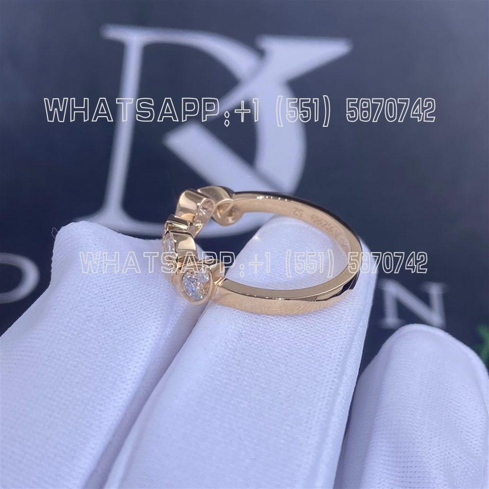 Custom Jewelry Chaumet Paris JoséPhine Ronde D'Aigrettes Ring Rose Gold and Diamonds 083843