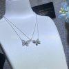 Custom Jewelry Graff Butterfly Silhouette Diamond Mini Pendant 18K White Gold RGP695