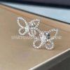 Custom Jewelry Graff Butterfly Silhouette Mini Diamond Earrings RGE1810