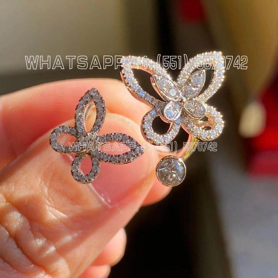 Custom Jewelry Graff Multi Butterfly Silhouette Diamond Ring RGR753