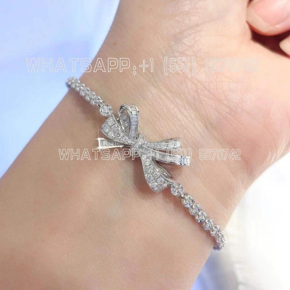 Custom Jewelry Graff Tilda’s Bow Classic Diamond Double Strand Bracelet