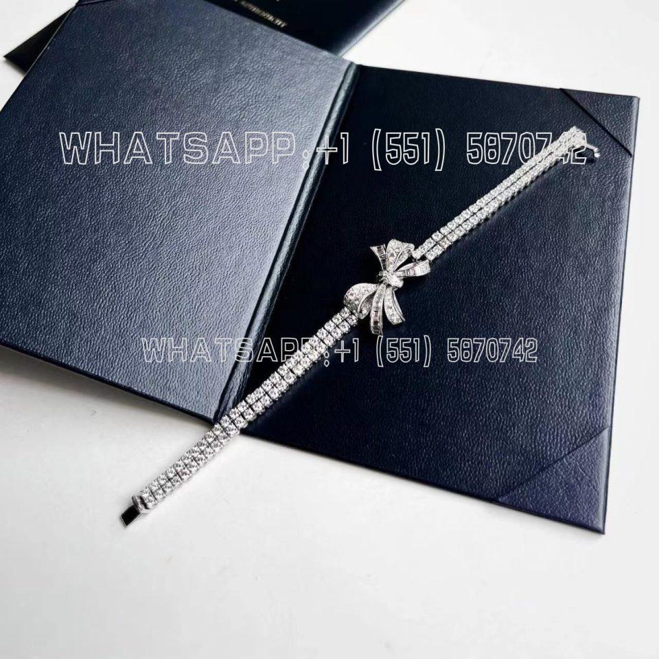 Custom Jewelry Graff Tilda’s Bow Classic Diamond Double Strand Bracelet RGB314