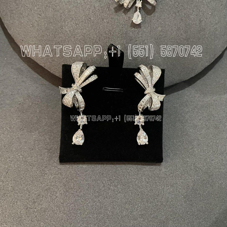 Custom Jewelry Graff Tilda’s Bow Classic Diamond Drop Earrings RGE1276
