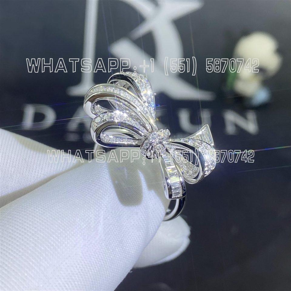 Custom Jewelry Graff Tilda’s Bow Classic Diamond Ring 18K White Gold RGR507