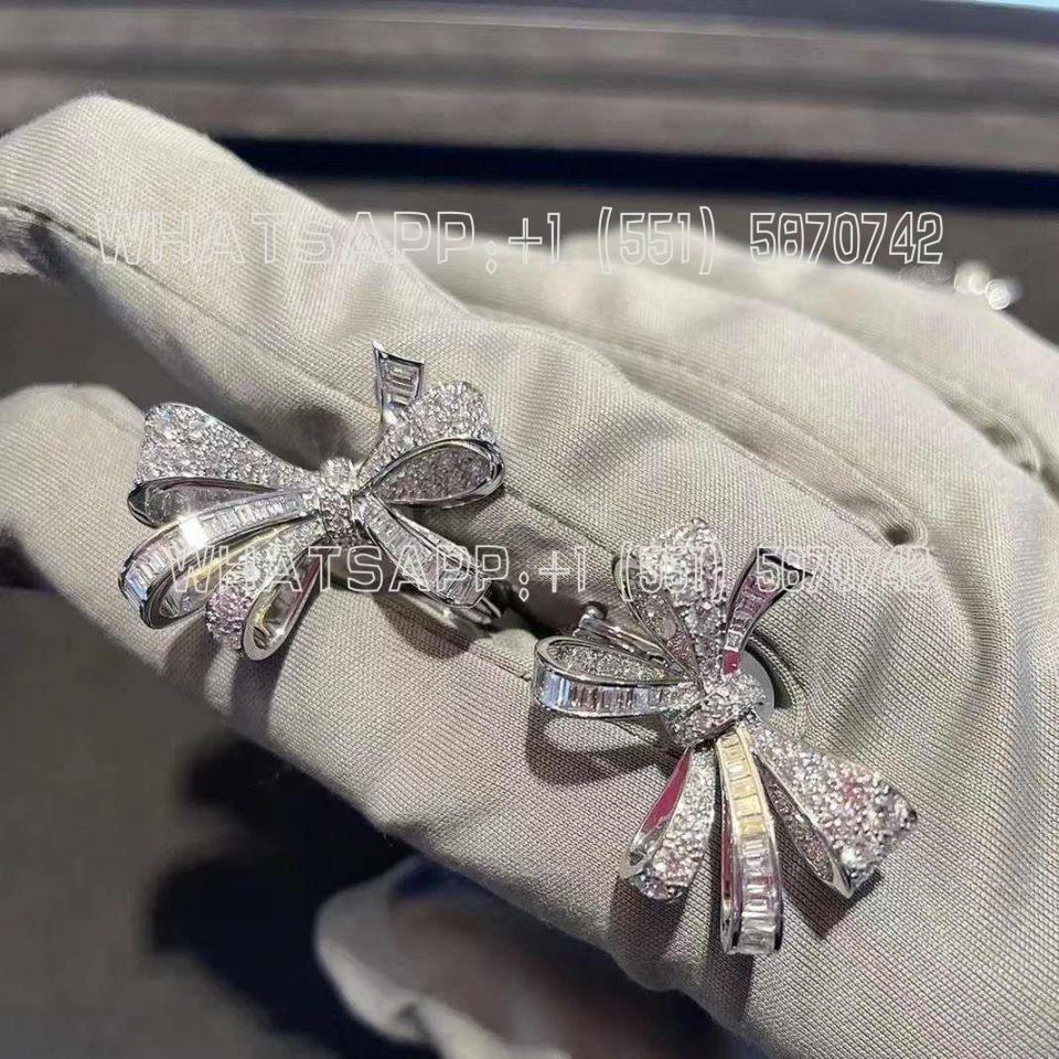 Custom Jewelry Graff Tilda’s Bow Classic Diamond Stud Earrings RGE1149