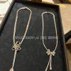 Custom Jewelry Graff Tilda’s Bow Double Strand Round Diamond Necklace RGN461