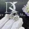 Custom Jewelry Graff Wild Flower Double Diamond Ring 18K White Gold GR842