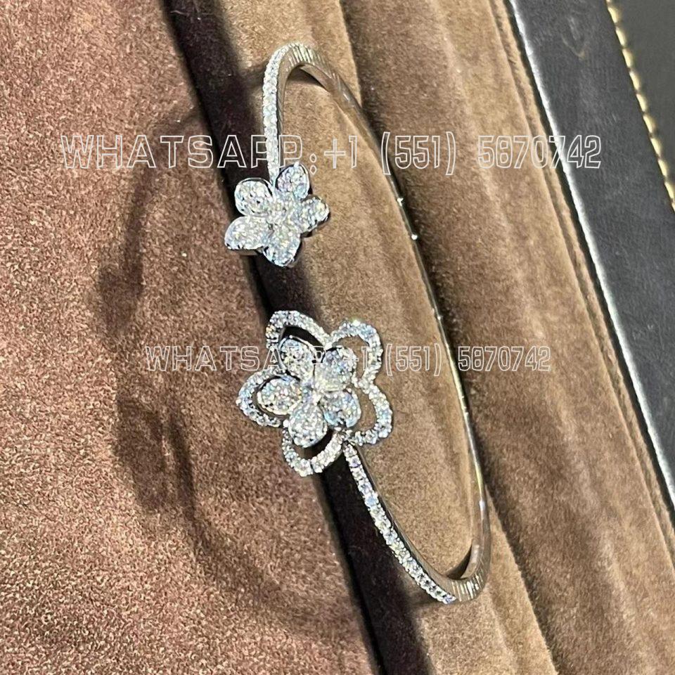 Custom Jewelry Graff Wild Flower Open Diamond Bangle RGB513