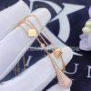 Custom Jewelry Marli Cleo Diamond Teardrop Pendant In Rose Gold Chalcedony CLEO-N50