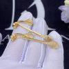 Custom Jewelry Marli Cleo Full Diamond Drop Earrings In Yellow Gold CLEO – E7