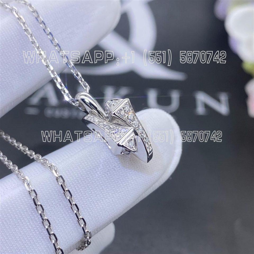 Custom Jewelry Marli Cleo Full Diamond Huggie Pendant In White Gold LEO - N52