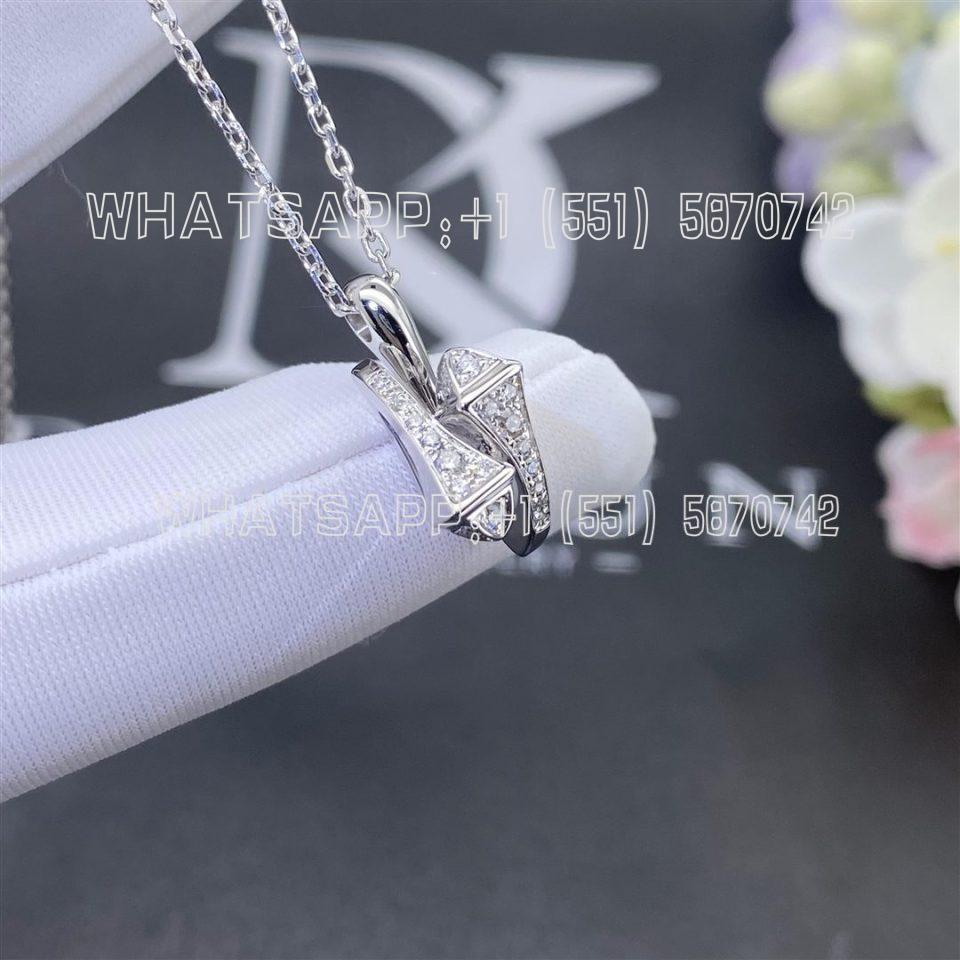 Custom Jewelry Marli Cleo Full Diamond Huggie Pendant In White Gold LEO - N52
