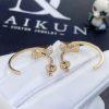 Custom Jewelry Marli Cleo Full Diamond Small Hoop Earrings In Rose Gold CLEO-E14