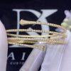 Custom Jewelry Marli Cleo Full Diamond Twist Bracelet In Yellow Gold CLEO-B11