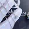 Custom Jewelry Marli Cleo Mini Rev Diamond Pendant In White Gold White Agate CLEO-N37