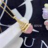 Custom Jewelry Marli Cleo REV Pendant in 18K Yellow Gold Pink Opal