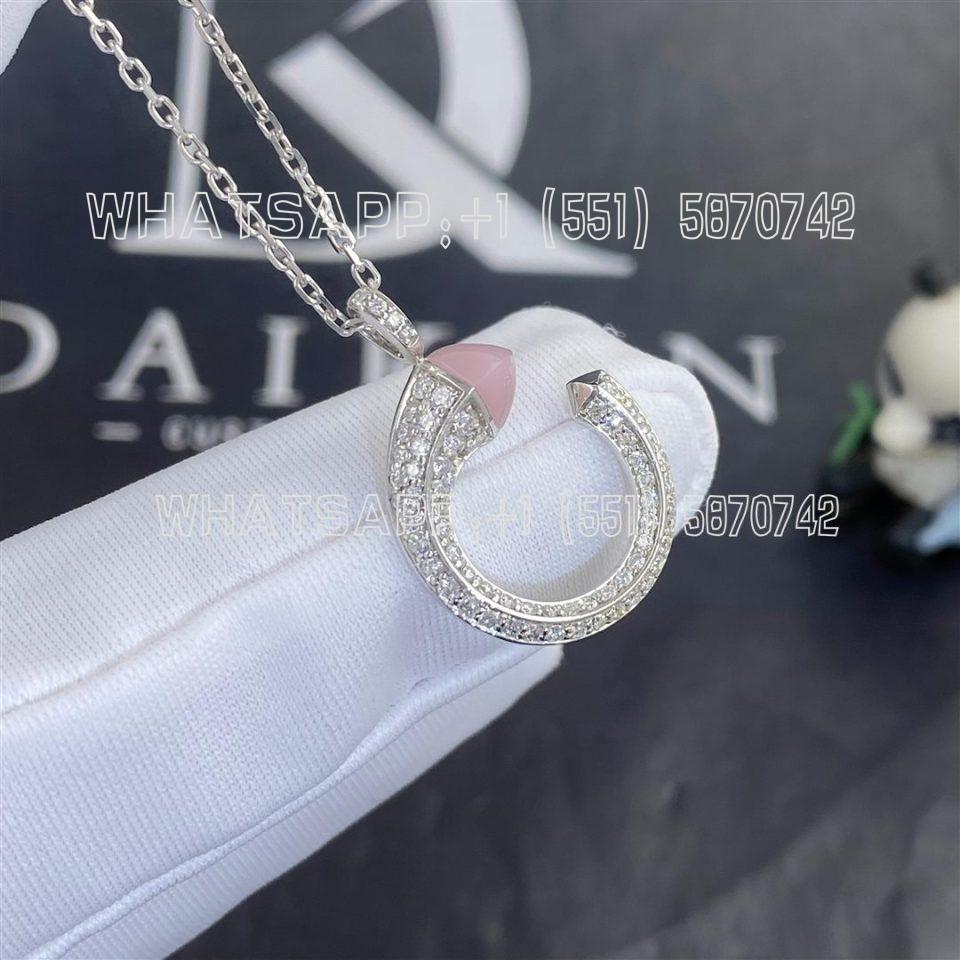 Custom Jewelry Marli Cleo Venus Diamond Pendant In White Gold Chalcedony CLEO-N34