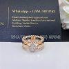 Custom Jewelry Marli Rock Circle Double-Strand Ring In Rose Gold ROCK-R10