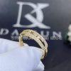 Custom Jewelry Messika Baby Move Pavé Yellow Gold Diamond Ring 4683- YG