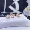 Custom Jewelry Messika My Twin 1+2 0.1ct x3 Rose Gold For Her Diamond Earrings 7004-PG