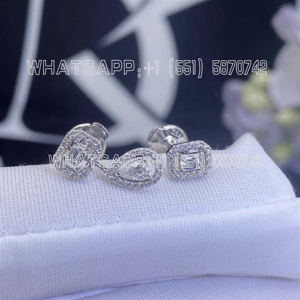 Custom Jewelry Messika My Twin 1+2 0.1ct x3 White Gold For Her Diamond Earrings 7004-WG