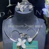 Custom Jewelry Pasquale Bruni Giardini Segreti Small Flower Bracelet in 18k White Gold with Diamonds 15259B-S