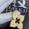 Custom Jewelry Roberto Coin 18k Yellow Gold Venetian Princess Large Cut-Out Diamond Flower Long Necklace 7772021AY30X