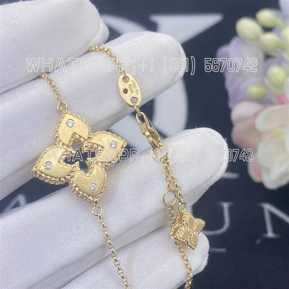 Custom Jewelry Roberto Coin Venetian Princess Bracelet with Diamonds ADR777BR2803