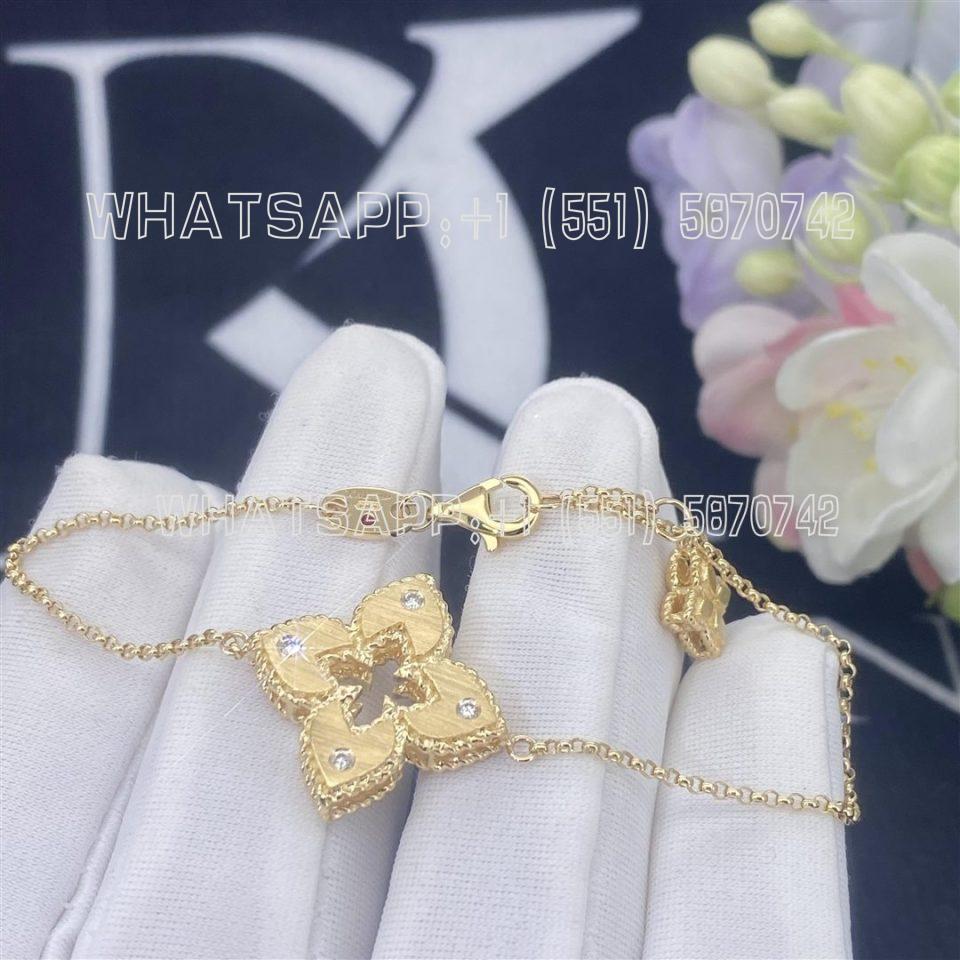Custom Jewelry Roberto Coin Venetian Princess Bracelet with Diamonds ADR777BR2803