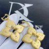 Custom Jewelry Roberto Coin Venetian Princess Earrings 18kt yellow gold with Diamonds ADR777EA1247 -width 34 mm