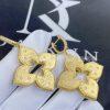 Custom Jewelry Roberto Coin Venetian Princess Earrings 18kt yellow gold with Diamonds ADR777EA1247 -width 34 mm