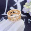 Custom Jewelry Tiffany Atlas open ring 18K Rose Gold and Diamonds