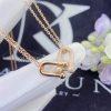 Custom Jewelry Tiffany HardWear Double Link Pendant in 18k Rose Gold with Pavé Diamonds 68692504