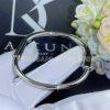 Custom Jewelry Tiffany Lock Bangle in White Gold with Diamond Accents 70425068