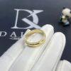 Custom Jewelry Tiffany T Narrow Ring in 18K Yellow Gold 60151314 wide 4.5 mm