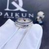 Custom Jewelry Tiffany T Wide Pavé Diamond Ring in 18K White Gold 60150912