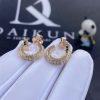 Custom Jewelry Tiffany T1 Hoop Earrings in 18K Rose Gold with Diamonds 69782981