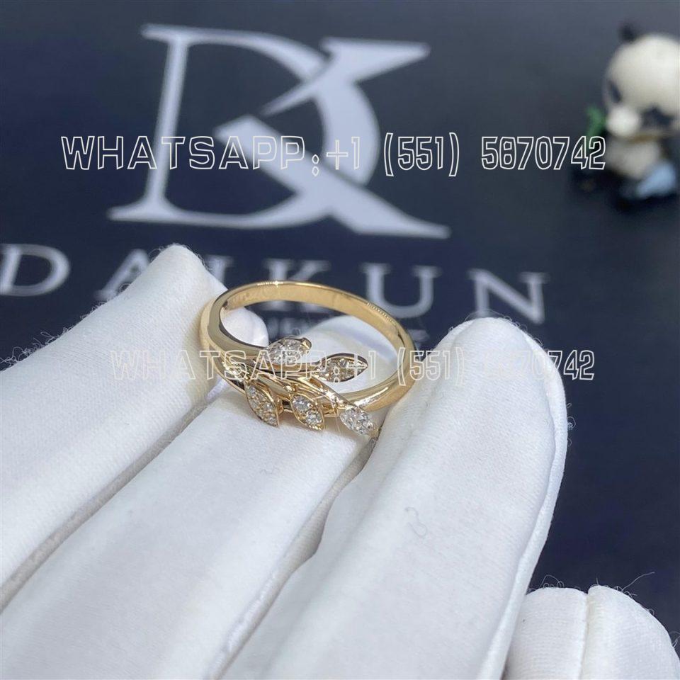 Custom Jewelry Tiffany Victoria™ Diamond Vine Ring in 18k Rose Gold with round brilliant and marquise diamonds 66912256