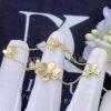 Custom Jewelry Van Cleef & Arpels Frivole bracelet, 5 flowers 18K yellow gold and Diamond VCARP3W400