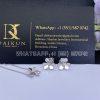 Custom Jewelry Van Cleef & Arpels Frivole earrings mini model 18K white gold and Diamond VCARP0J600