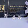 Custom Jewelry Van Cleef & Arpels Frivole earrings mini model 18K white gold and Diamond VCARP0J600