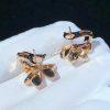 Custom Jewelry Van Cleef & Arpels Frivole earrings, small model 18K Rose Gold and Diamond