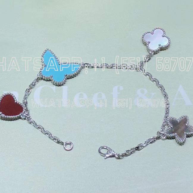 Custom Jewelry Van Cleef & Arpels Lucky Alhambra Bracelet 4 motifs VCARD87600