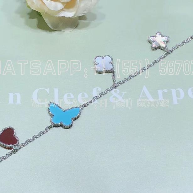 Custom Jewelry Van Cleef & Arpels Lucky Alhambra Bracelet 4 motifs VCARD87600