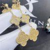 Custom Jewelry Van Cleef & Arpels Magic Alhambra earrings 3 motifs 18K Yellow Gold Pave Diamond VCARN9MR00-YG